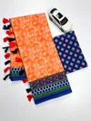 MG 570 Plain Linen Digital Printed Fancy Saree Wholesalers In Surat